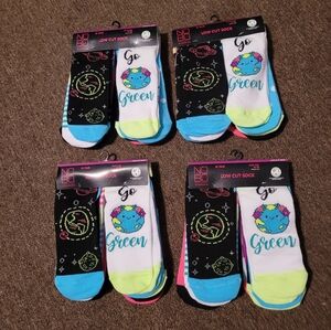 No Boundaries 10 pair packs of low-cut socks women's size 4-10 NWT 4 packs total